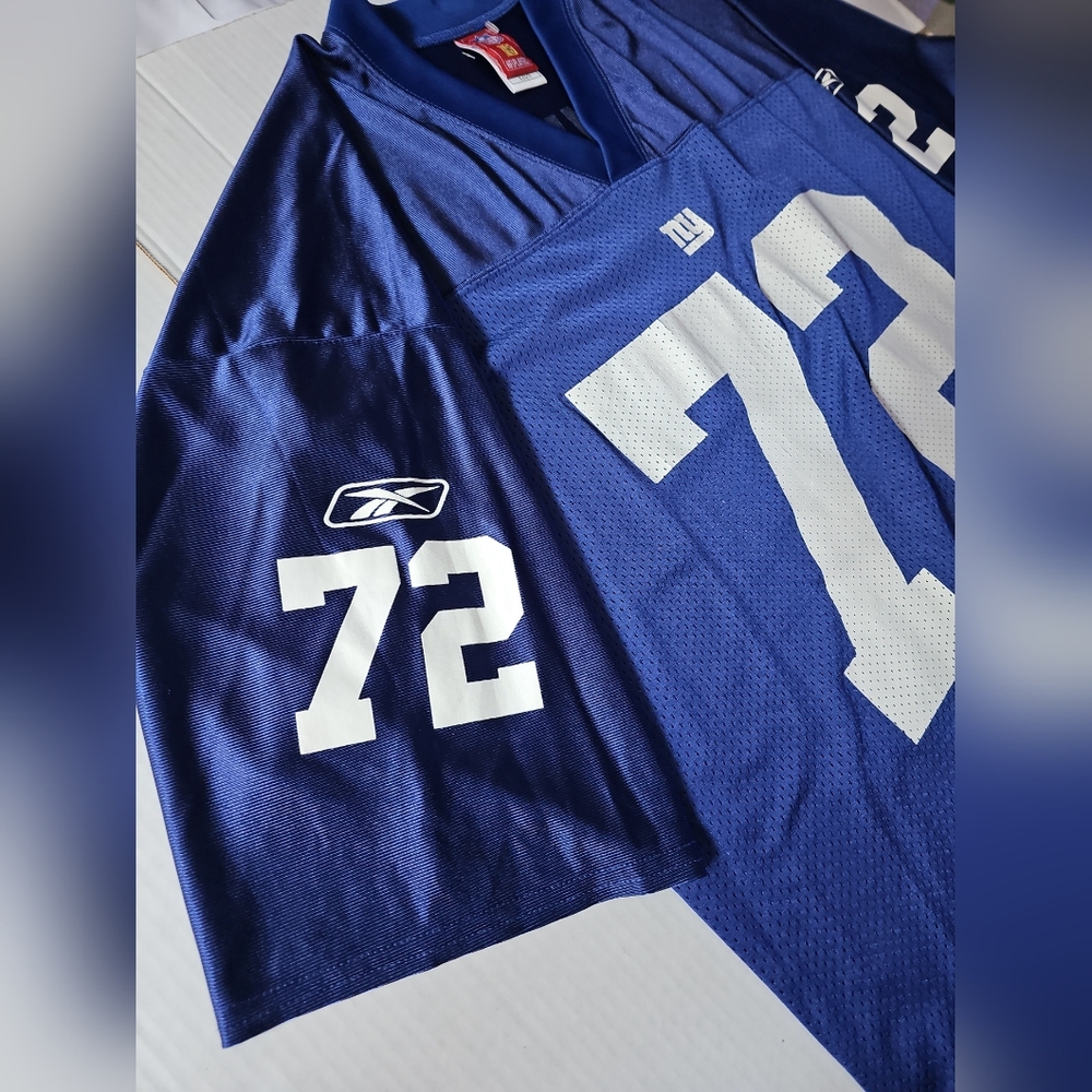 New York Giants Osi Umenyiora Reebok NFL Blue  Jersey Men's size XL Football - Picture 6 of 12